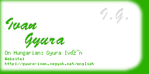 ivan gyura business card